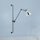 Modern 1-Head Sconce Lighting With Metal Shade - Red/Yellow Conical Wall Mount Lamp For Bedside