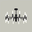 Modern 20-Light Acrylic Ceiling Lamp For Dining Room Or Kitchen Island Black / 27