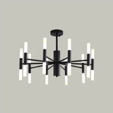 Modern 20-Light Acrylic Ceiling Lamp For Dining Room Or Kitchen Island Black / 27