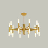 Modern 20-Light Acrylic Ceiling Lamp For Dining Room Or Kitchen Island Gold / 27