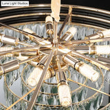 Modern 3-Tier Round Crystal Chandelier - Black 9/11 Heads 18’’/21.5’’ Wide Pendant Light