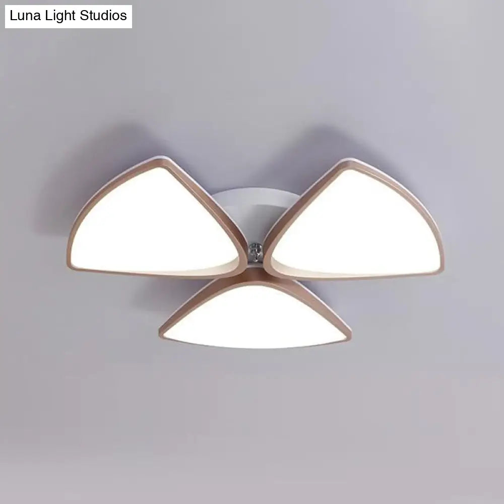 Modern Acrylic Bedroom Ceiling Light Fixture 3/4/5 Heads In White With 3 Color Options