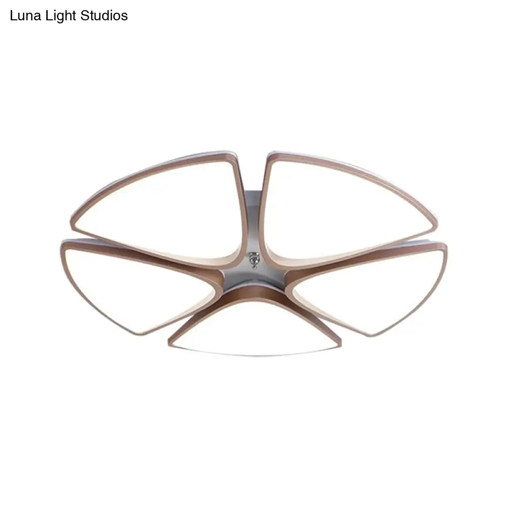Modern Acrylic Bedroom Ceiling Light Fixture 3/4/5 Heads In White With 3 Color Options