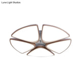 Modern Acrylic Bedroom Ceiling Light Fixture 3/4/5 Heads In White With 3 Color Options