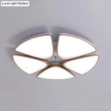 Modern Acrylic Bedroom Ceiling Light Fixture 3/4/5 Heads In White With 3 Color Options