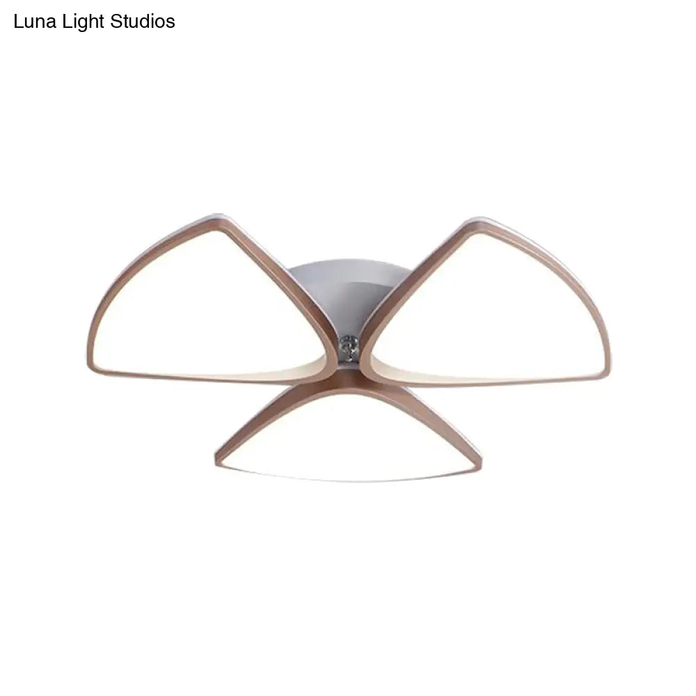 Modern Acrylic Bedroom Ceiling Light Fixture 3/4/5 Heads In White With 3 Color Options