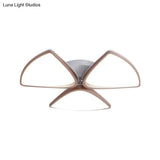 Modern Acrylic Bedroom Ceiling Light Fixture 3/4/5 Heads In White With 3 Color Options