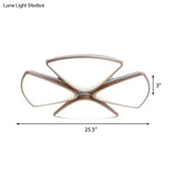 Modern Acrylic Bedroom Ceiling Light Fixture 3/4/5 Heads In White With 3 Color Options