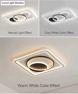 Modern Acrylic Ceiling Lights For Bedroom Support Remote Control Lustre Led Surface Mount Lamps