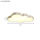 Modern Acrylic Cloud Ceiling Light For Adult Bedroom In White