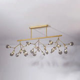 Modern Acrylic Firefly Island Pendant Ceiling Lights For Dining Room 27 Gold / Smoke Grey