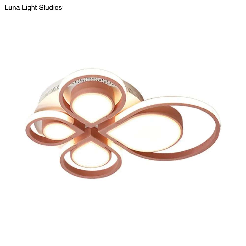 Modern Acrylic Flower Ceiling Light Fixture For Living Rooms - Flush Mount
