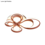 Modern Acrylic Flower Ceiling Light Fixture For Living Rooms - Flush Mount