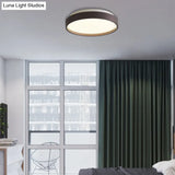Modern Acrylic Flush Mount Ceiling Light - 12’/18’ Round Coffee Bronze/Gold/White Indoor Use