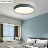 Modern Acrylic Flush Mount Ceiling Light - 12’/18’ Round Coffee Bronze/Gold/White Indoor Use