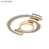 Modern Acrylic Flush Mount Ceiling Lights - Traverse Lighting Fixture (16’ / 19.5’ 23.5’) In