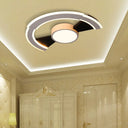 Modern Acrylic Flush Mount Ceiling Lights - Traverse Lighting Fixture (16’ / 19.5’ 23.5’) In