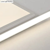 Modern Acrylic Led Box Ceiling Lamp In Warm/White Light - Remote Control Dimmable