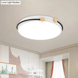 Modern Acrylic Led Ceiling Flush Lamp With Nordic Design In White/Green/Blue Shade For Living Room