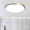 Modern Acrylic Led Ceiling Flush Lamp With Nordic Design In White/Green/Blue Shade For Living Room