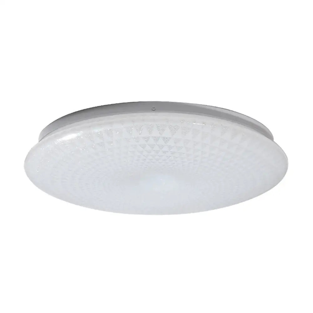 Modern Acrylic Led Ceiling Light Fixture In Warm/White/Natural – 15’/19’ Dia White / 15’