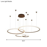 Modern Acrylic Led Chandelier - Small/Large Sizes 3/4 Tiers Ceiling Pendant Light Fixture