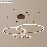 Modern Acrylic Led Chandelier - Small/Large Sizes 3/4 Tiers Ceiling Pendant Light Fixture