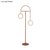 Modern Acrylic Led Floor Lamp In Warm/White Light - Geometrical Stand Up Design For Coffee & Reading