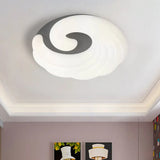 Modern Acrylic Led Flush Light Fixture In Grey/White/Blue - Cloud Design Grey
