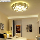 Modern Acrylic Led Flushmount Flower Ceiling Light For Dining Room And Bedroom
