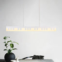 Modern Acrylic Piano Key Chandelier Lamp Fixture Kids Led Ceiling Light - White/Black White/Warm
