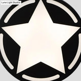 Modern Acrylic Star Ceiling Light For Children’s Bedroom - Flush Mount Fixture