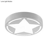 Modern Acrylic Star Ceiling Light For Children’s Bedroom - Flush Mount Fixture