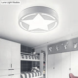 Modern Acrylic Star Ceiling Light For Children’s Bedroom - Flush Mount Fixture