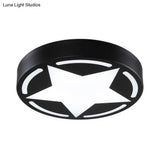 Modern Acrylic Star Ceiling Light For Children’s Bedroom - Flush Mount Fixture