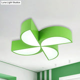 Modern Acrylic Toy Windmill Ceiling Light: Perfect For Game Rooms And Hallways Green / 19.5 White