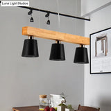 Modern Adjustable Cone Pendant Lamp - 3/5-Light Island Drop Light In Black/White