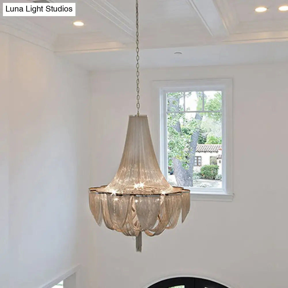 Modern Aluminum Led Chandelier Pendant Light Fixture For Living Room