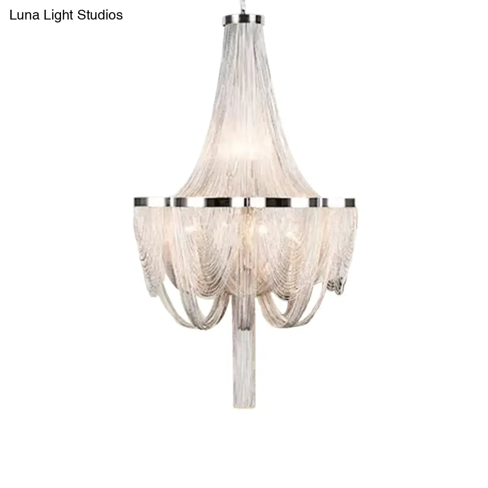 Modern Aluminum Led Chandelier Pendant Light Fixture For Living Room