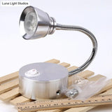 Modern Aluminum Reading Wall Lamp With Adjustable Arm - Led Chrome Light Sconce
