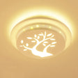 Modern Art Deco Flush Mount Ceiling Light For Hallway - Stylish Circular Acrylic Lamp White / C