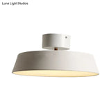 Modern Barn Semi Mount Lighting: Rotatable Ceiling Light Fixture With White/Green Acrylic Diffuser