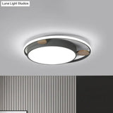 Modern Bear Head Led Flushmount Ceiling Light With Wood Accent - 18’/21.5’ Wide Cartoon Acrylic