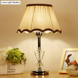 Modern Beige Fabric Cone Shade Reading Lamp With Braided Trim - Task Lighting 1 Bulb