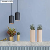 Modern Black Aluminum Pendant Light Led E27 Nordic Industrail Hanging Lamp For Living Room
