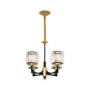 Modern Black & Brass Crystal Prism Chandelier – 4/6/12 Lights 4 /