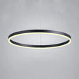 Modern Black Chandelier With Acrylic Shade - 1/2/3-Ring Living Room Ceiling Light In Warm/White /