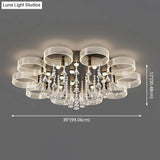 Modern Black - Gold Led Ceiling Light With Flower Design - Acrylic Round Semi Mount