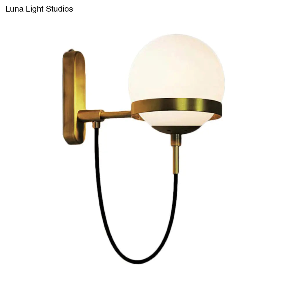 Modern Black/Gold Wall Sconce Light Fixture With Clear/Frosted Glass - Perfect For Living Rooms
