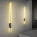 Modern Black Led Bedroom Wall Sconce - Simplicity Bar Lighting Fixture Warm/White Light / Warm